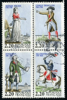 N°YT 2592 à 2595 Personnages Célèbres De La Révolution - Bloc-feuillet  N°10 - Used Stamps