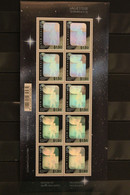 New Zealand , Hologramm Mondlandung, 1994, Kleinbogen, MNH - Hologramme