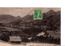 ALBEUVE.  Suisse. LA GRUYERE.N°10986. Panorama Pris Aux Environs D'Albeuve. 1913. ETAT NEUF. 2 SCANS - Albeuve