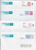 ASSOCIATION POUR LA RECHERCHE SUR LE CANCER -   Lot De 4 Enveloppes Différentes - Prêts-à-poster:  Autres (1995-...)