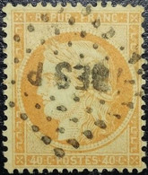 N°38b. Cérès 40c Orange Clair. Oblitéré Losange Ambulant BES P (Besançon à Paris) - 1870 Beleg Van Parijs
