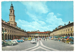 A4837 Vigevano (Pavia) - Piazza Ducale E Torre Del Bramante - Auto Cars Voitures / Viaggiata 1966 - Vigevano