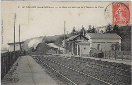 44  Le Cellier  - La Gare Au Passage De L'express De Paris - Le Cellier