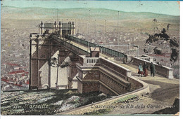 MARSEILLE - L'Ascenseur De N-D De La Garde - Notre-Dame De La Garde, Funicular Y Virgen