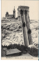 MARSEILLE - L'Ascenseur De N-D De La Garde - Notre-Dame De La Garde, Lift En De Heilige Maagd