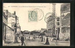 CPA Saint-Etienne, La Nouvelle Avenue Prèsident-Faure (30 Septembre 1905) - Saint Etienne