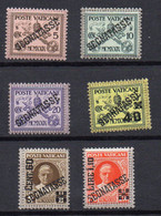 1931 Vaticano Segnatasse N. 1 - 6 Completa  Nuovi MLH* Sassone 70 Euro - Postage Due