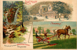 Luchon * CPA Pub L'HIRONDELLE Faucheuse AMOUROUX Frères Usines Toulouse Machines Agricoles Agriculture - Luchon