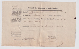 GENT   BETALING 1868 14 MAI 1868  - JOURNAL DES FLANDRES ET VADERLANDER - 1800 – 1899