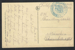 ALLEMAGNE 1916:  CP En FM De Metz (Lorraine) Pour München - Feldpost (franchigia Postale)