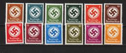 3. Reich Dienst ** Hakenkreuze 3-50 Pfennig Postfrisch - Servizio