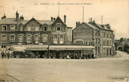 Lisieux * Place De La Gare Et Rue D'honfleur * Bar Buvette A. RICORDEL Hôtel De La Gare Café Restaurant * Camion - Lisieux