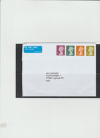 Gran Bretagna 2021 - Busta X L'Italia Affrancata Con 4 Stamps (non Timbrati) - Storia Postale