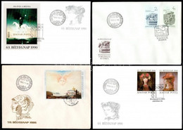 1985-1990 20 Db Vágott FDC, Közte Blokkok Is (kb. 85.000) / 1985-1990 20 Imperforate FDC's, High Catalog Value - Other & Unclassified