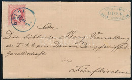 1871 5kr Levélen / On Cover Kék/blue "Ó-BUDA" - Fünfkirchen - Other & Unclassified