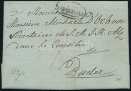 1828 Portós Levél / Unpaid Cover "gR: / TAPOLTSAN" - Felső Buda - Other & Unclassified