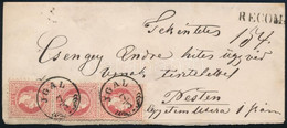 ~1867 Ajánlott Levél 3 X 5kr Bérmentesítéssel / Registered Cover With 3 X 5kr Franking "JGAL" - "BOGLÁR" - "PEST" - Other & Unclassified