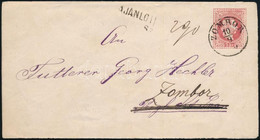 1867 Ajánlott 5kr Díjjegyes Levél 10kr Díjkiegészítéssel, Visszaküldve / Registered PS-cover With 10kr Addtional Frankin - Other & Unclassified