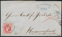 1867 5kr Nagy Vízjellel Levélen / With Large Watermark On Cover "SZÁSZVÁROS" - Hermanstadt - Other & Unclassified