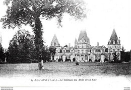 Bouaye. La Facade Chateau Du Bois De La Noe Vu Du Parc, Au Dos Publicité Du Chateau. - Bouaye