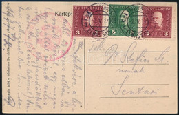 1917 Tábori Posta Képeslap / Field Postcard  + "EP ELBASSAN A" - "K.u.k. MILITÄRZENSURSTELLE SCHKODRA" - Scutari - Altri & Non Classificati