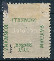 * 1919 Arató 3f Gépszínátnyomattal / Machine Offset. Signed: Bodor (betapadás / Gum Disturbance) - Other & Unclassified