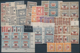 ** 1921-1924 85 Db Hivatalos Bélyeg, Közte Sok összefüggés (15 Klf) (15.350) / 85 Official Stamp - Altri & Non Classificati