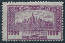 ** 1924 Parlament 1000K Az értékszám Jelentősen Felcsúszott / Mi 396 Shifted Number - Altri & Non Classificati