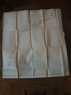 Great Antique Map U.S. Coast Survey Showing Triangulation New England Scale Echelle 1/600 000 - Cartes Topographiques