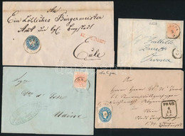 Ausztria 14 Db Levél 1837-től Közte 10 Bélyeges Küldemány / Austria 14 Covers From 1837 Including 10 Stamped Covers - Other & Unclassified