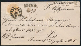 ~1864 Ajánlott Levél 15kr Bérmentesítéssel / Registered Cover With 15kr Franking "PETTAU" (Szlovénia / Slovenia) - "PEST - Altri & Non Classificati