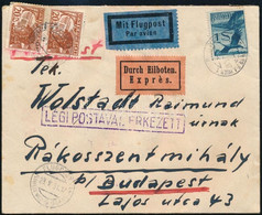 1931 Légi Expressz Levél Budapestre / Express Airmail Cover To Hungary - Altri & Non Classificati