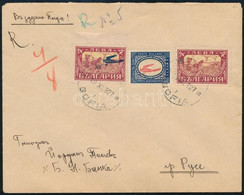 1927 Ajánlott Légi Levél Ruszébe / Registered Airmail Cover To Ruse - Other & Unclassified