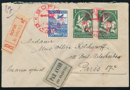 1932 Ajánlott Légi Levél Párizsba / Registered Airmail Cover To Paris - Other & Unclassified