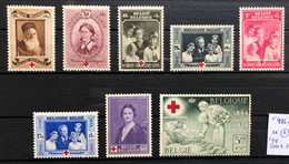 België, 1939 -- Nr 496-03, 75e Verjaardag Rode Kruis, Scharnier *, OBP 14€ - Neufs