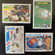 Cape Verde Cabo Verde 1998 Mi. 738 - 741 FIFA World Cup Coupe Du Monde Fußball Football WM Soccer France - Isola Di Capo Verde
