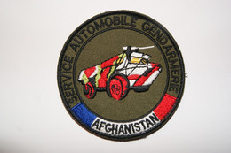 PATCH ECUSSON INSIGNE PVC GENDARMERIE SERVICE AUTOMOBILE GENDARMERIE AFGHANISTAN VAB - Police & Gendarmerie