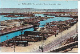 MARSEILLE - Vue Générale Des Bassins De La Joliette - Joliette, Hafenzone