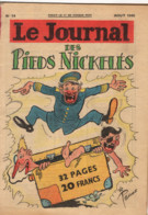 LE JOURNAL DES PIEDS NICKELES N°14 AOUT 1949 - Pieds Nickelés, Les
