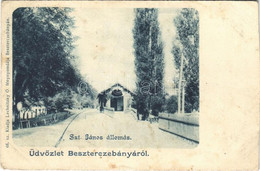 ** T3 Besztercebánya, Banská Bystrica; Szent János (Szentjános) Vasútállomás. Lechnitzky O. 68. / Bahnhof / Railway Stat - Non Classificati