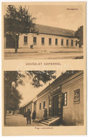 * T2/T3 1916 Cífer, Czifer, Biksárd; Községháza, Fogyasztási Szövetkezet üzlete / Town Hall, Cooperative Shop (EK) - Non Classificati