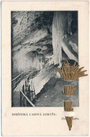 T2/T3 1928 Dobsina, Jégbarlang Belső, Alsó Folyosó. Szárított élőnövénnyel Tűzve / Dobsinská Ladová Jaskyna / Ice Cave I - Non Classificati