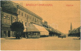 ** T1 Eperjes, Presov; Fő Utca, Frankl József üzlete, Nagy Szálloda. W.L. (?) No. 615. / Main Street, Shops, Grand Hotel - Non Classificati