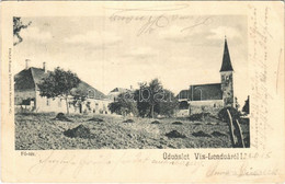 T2/T3 1905 Vízlendva, Víz-Lendva, Sveti Jurij; Fő Tér, Templom / Main Square, Church (EK) - Non Classificati