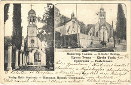 T2/T3 1904 Herceg Novi, Castelnuovo; Kloster Savina, Kirche Topla / Monastery, Church (EK) - Non Classificati