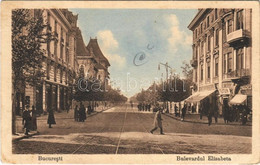 ** T2/T3 Bucuresti, Bucharest, Bukarest; Bulevardul Elisabeta / Street, Drogerie, Drugstore, Tutun Shop, Tramway (EK) - Non Classificati