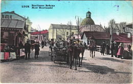 T2/T3 Lutsk, Luck; Bozilaner Brücke / Most Bozilanski / Bridge, Market (EB) - Unclassified