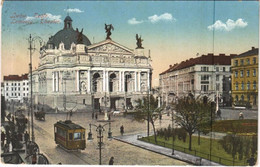 T2 Lviv, Lwów, Lemberg; Theater, Trams - Non Classificati