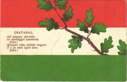 T2/T3 1916 Csatadal Magyar Zászlós Katonai Propaganda. Athenaeum Rt. Petőfi Sorozat 98. / Hungarian Military Propaganda  - Non Classificati