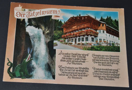 Historischer Gasthof Zum "Feurigen Tatzelwurm" - Met Gedicht Van De Duitse Dichter Joseph Viktor Von Scheffel - Miesbach